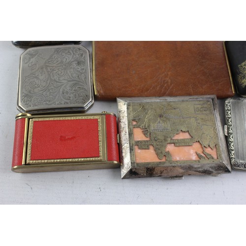 449 - 9 x Antique / Vintage TOBACCIANA Cigarette Cases Inc. Compact, Souvenir, Orlik