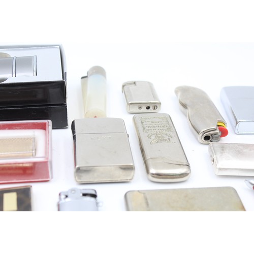 451 - 25 x Assorted Cigarette LIGHTERS Inc Vintage, Zippo Style, Slimline Etc