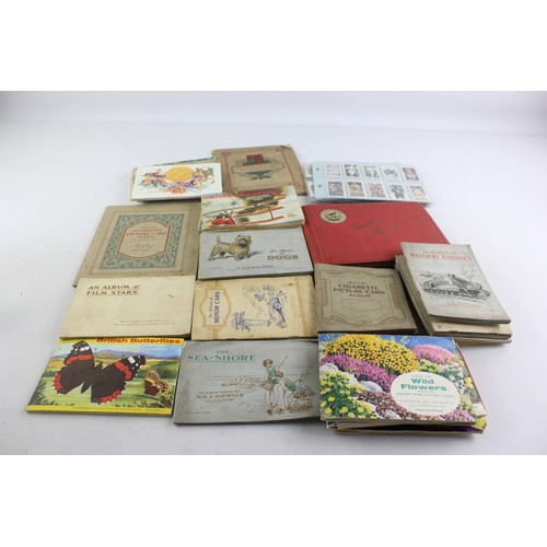 450 - Job Lot Of Assorted Albums of Vintage Tea & CIGARETTE CARDS Inc Set, Antique