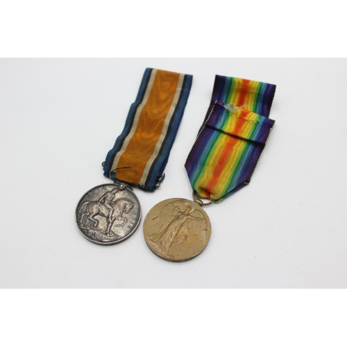 459 - WW1 Medal Pair with Original Ribbons To G-9210 PTE B.Boddington The Queens Regt