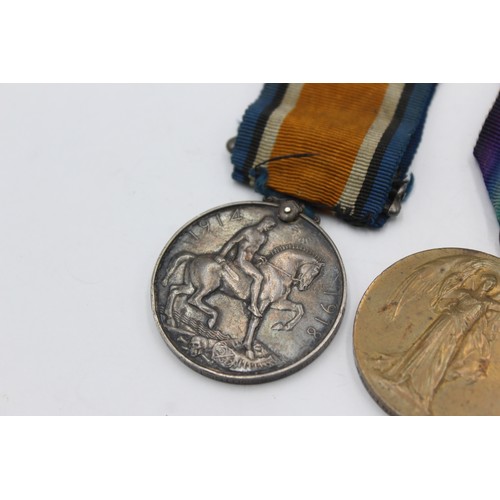 459 - WW1 Medal Pair with Original Ribbons To G-9210 PTE B.Boddington The Queens Regt