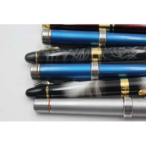 461 - 8 x Assorted PRESENTATION PENS Inc Harley Davidson, Fountains, Jinhao Etc