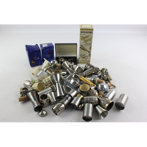 462 - Breweriana Lot Inc Measures, Corckscrews, Bottle Stoppers Etc