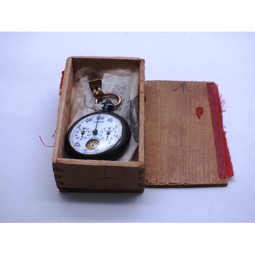 331 - ANTIQUE BREVET PEDOMETER WITH PAPERWORK