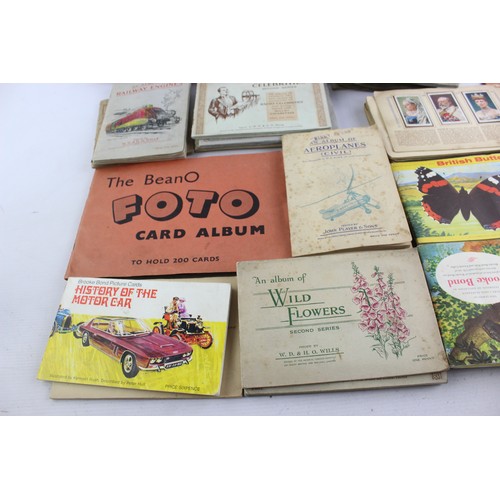 466 - Job Lot Of Assorted Albums of Vintage Tea & CIGARETTE CARDS Inc Set, Antique