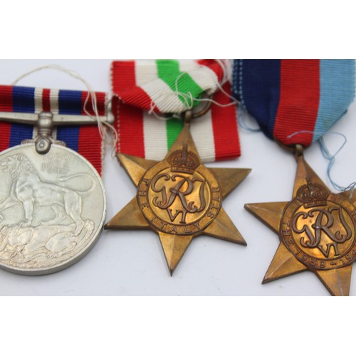 477 - WW2 Boxed Medal Group Inc Italy Star Etc