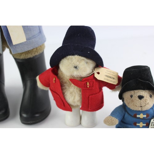 494 - 4 x Assorted PADDINGTON TEDDY BEARS Inc. Gabrielle Designs