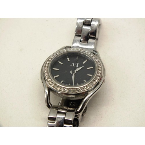 391 - 3x LADIES WRISTWATCHES TO INCLUDE SEIKO, RADLEY AND ARMANI EXCHANGE