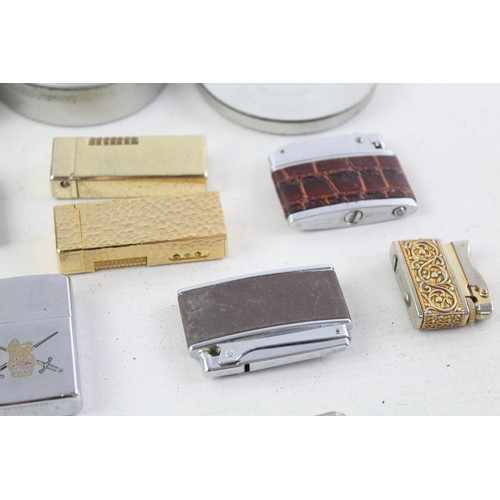 505 - 18 x Assorted Vintage BRANDED Cigarette LIGHTERS Inc Boxed, Mosda, Kingsway, GBD