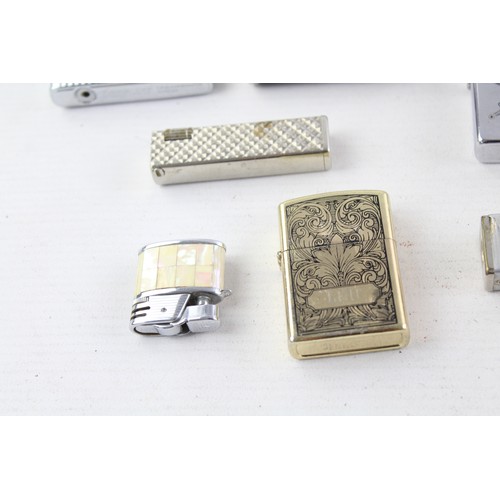 505 - 18 x Assorted Vintage BRANDED Cigarette LIGHTERS Inc Boxed, Mosda, Kingsway, GBD