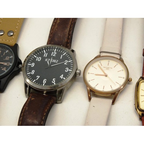 396 - JOB LOT OF ASSORTED GENTS WRISTWATCHES