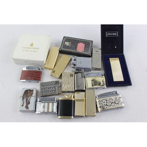 529 - 18 x Assorted Vintage BRANDED Cigarette LIGHTERS Inc Win, Kingsway, Prince Etc