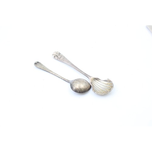 531 - 8 x Antique / Vintage Hallmarked .925 STERLING SILVER Condiment Spoons (40g)