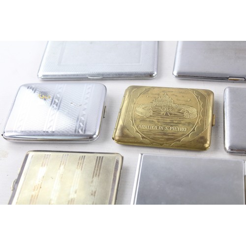 537 - 20 x Assorted Vintage TOBACCIANA Cigarette Cases Inc Plate, Souvenir, Lighter