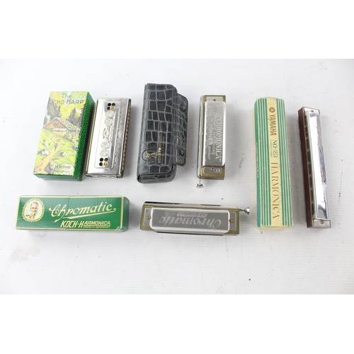 542 - 4 x Vintage Boxed Harmonicas Inc Yamaha, Koch, Hohner Etc