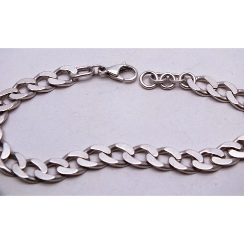 299 - TWO 925 SILVER CURB LINK BRACELETS TOTAL WEIGHT- 25.6G