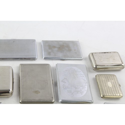 562 - 20 x Assorted Vintage TOBACCIANA Cigarette Cases Inc Plate, Souvenir, Combi