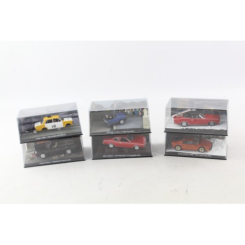 566 - 6 x Boxed James Bond Diecast Models Inc. Range Rover, Lada 1500, Lotus Etc.