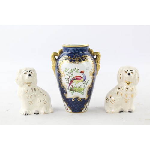 567 - 3 x Porcelain Ornaments Inc Pair of White Beswick Spaniels Etc