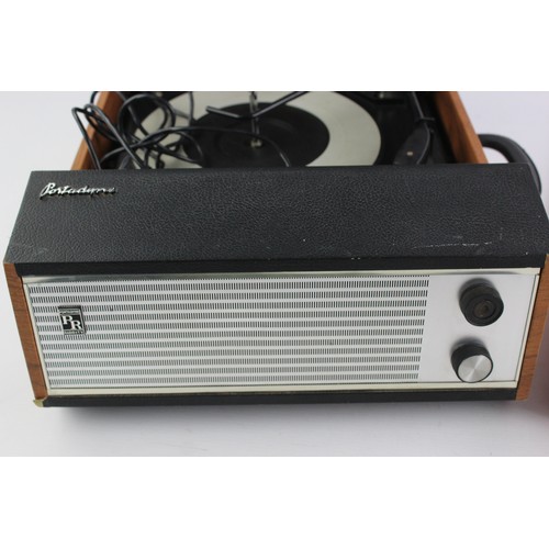 574 - 2 x Vintage Record Players Inc Portadyne, Fidelity Etc