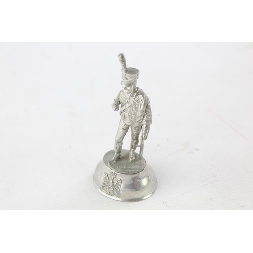 581 - 2 x Buckingham Pewter Inc 1974 Parachute Red, 1815 French Hussar