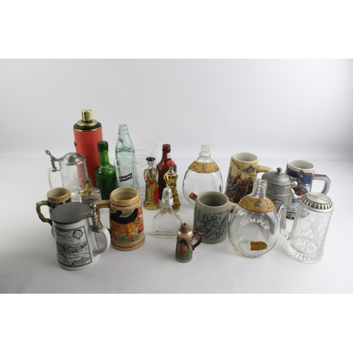 585 - Job Lot BREWERIANA Jug Inc. German Drinking Stein, Decanters, Bottles Etc.