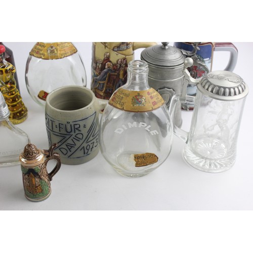 585 - Job Lot BREWERIANA Jug Inc. German Drinking Stein, Decanters, Bottles Etc.