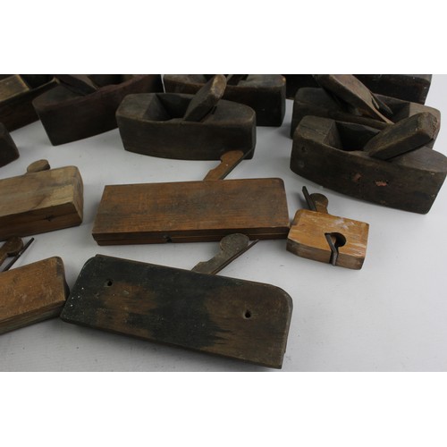 586 - 15 x Vintage WOOD PLANES Inc. Small, Medium, Large Etc.