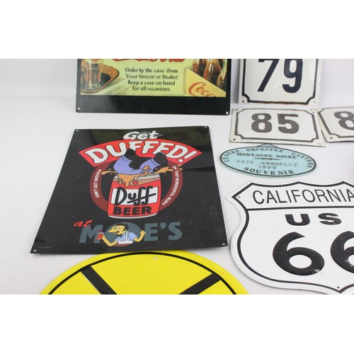 593 - Mixed Metal Signs Inc. Vintage Enamels Etc