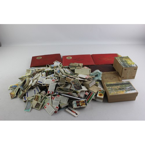 598 - Job Lot Of Assorted Vintage Tea & CIGARETTE CARDS Inc Full Set, Albums, Animals