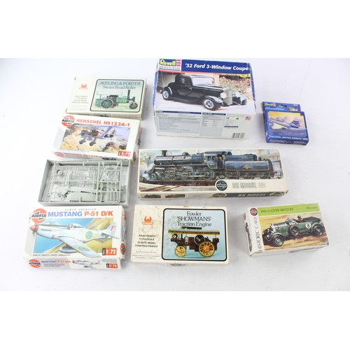 610 - 8 x Model Kits Revell / Airfix / Hales Model Inc 32 Ford Window Etc