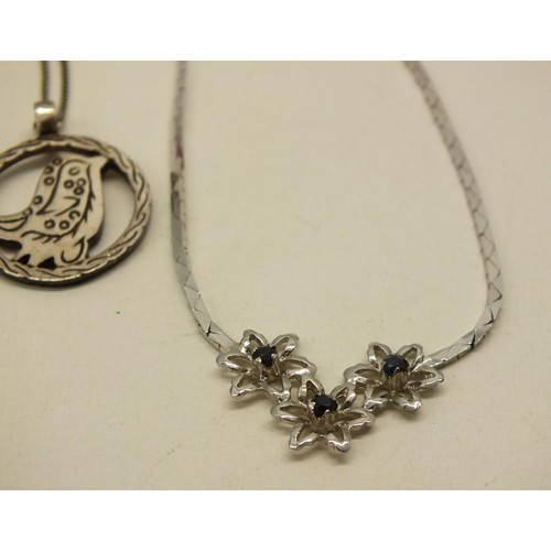 245 - THREE 925 SILVER NECKLACES