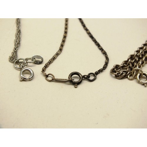 258 - 5 x 925 SILVER CHAINS