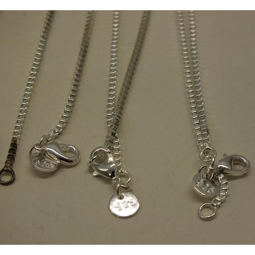 266 - 5 x 925 SILVER CHAINS