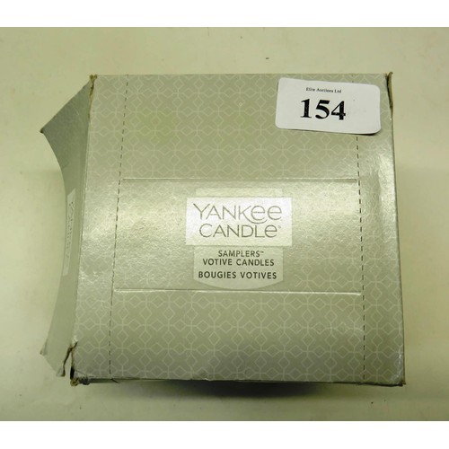 154 - BOX OF 18 YANKEE CANDLE VOTIVE CANDLES