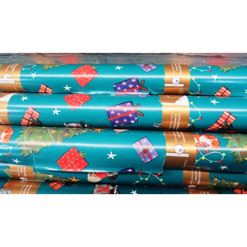 157 - 12 ROLLS OF CHRISTMAS WRAPPING PAPER