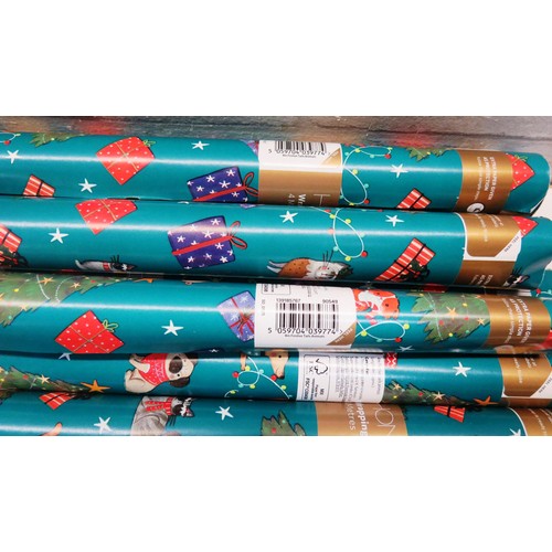 157 - 12 ROLLS OF CHRISTMAS WRAPPING PAPER