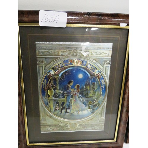 165A - THREE DUFEX FANTASY ART FOIL FRAMED PRINTS