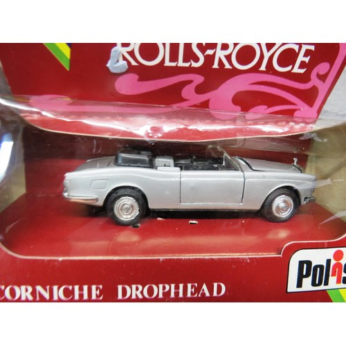 327 - FOUR DIECAST ROLLS ROYCE SOLIDO AND POLISTIL