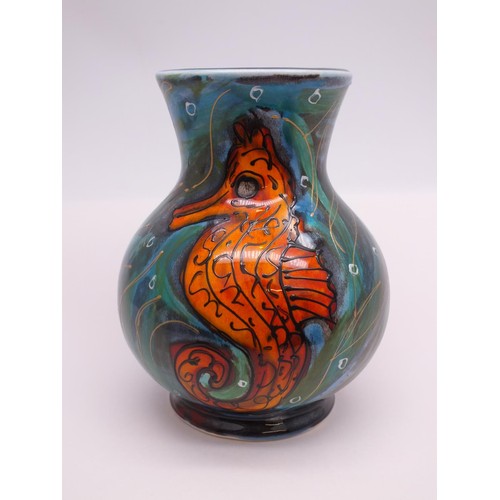 328 - ANITA HARRIS SEA HORSE VASE