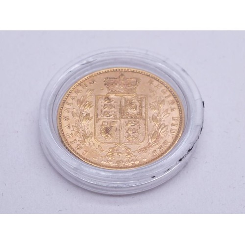 300H - THE LONDON MINT OFFICE 
THE QUEEN VICTORIA GOLD SOVEREIGN SHIELD REVERSE OF 1838-1874
DATE 1870