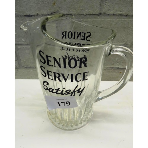 179 - SENIOR SERVICE WATER JUG AND MANSFIELD BITTER ASH TRAY