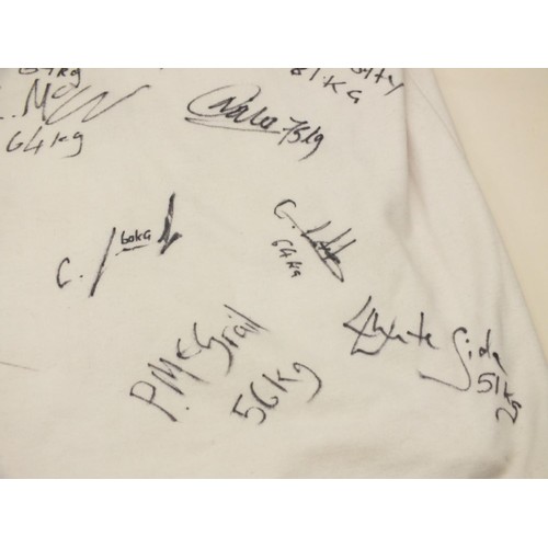 26 - BRITISH LION HEART MULTI SIGNED T SHIRT 24 NAMES INCLUDING OLYMPIC