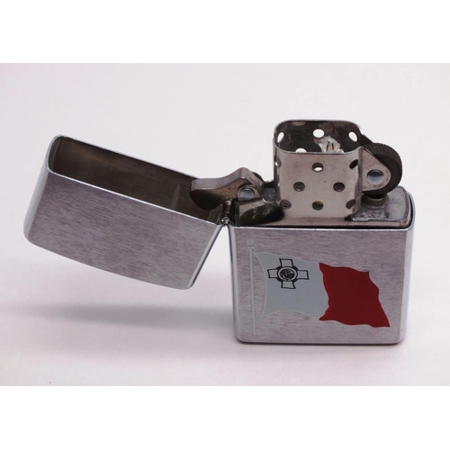 35 - UNSTRUCK ZIPPO LIGHTER MALTESE FLAG 1997