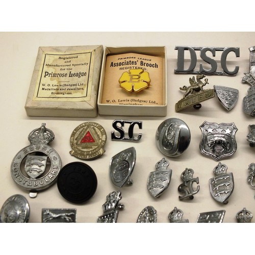 241 - BAG OF VARIOUS POLICE BADGES