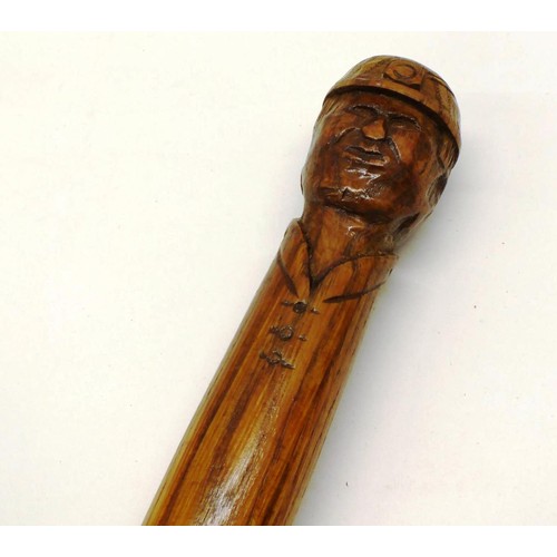 250 - VINTAGE HAND CARVED MINING DEPUTY STICK