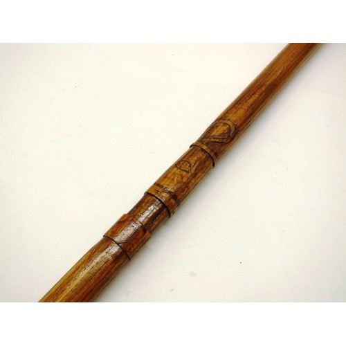 250 - VINTAGE HAND CARVED MINING DEPUTY STICK