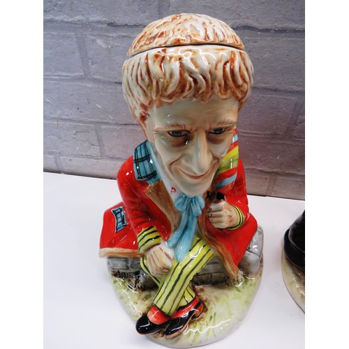 217 - 2 DR WHO LTD EDITION CERAMICS - PATRICK TROUGHTON No 4 of 750 & COLIN BAKER No 416 of 750 BY BOVEY P... 