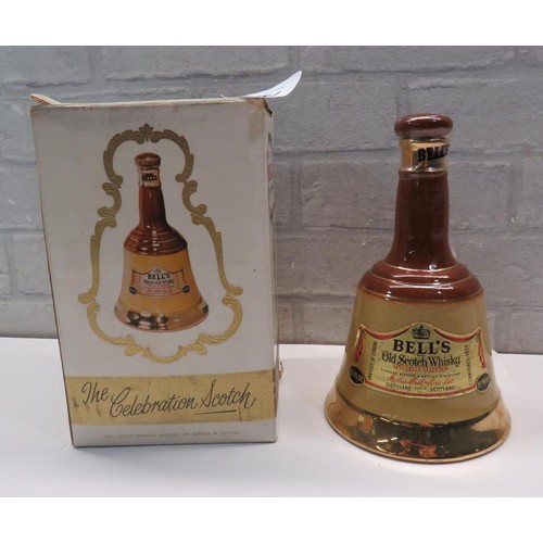 354 - VINTAGE WADE BELL WHISKY DECANTER BOXED AND UNOPENED