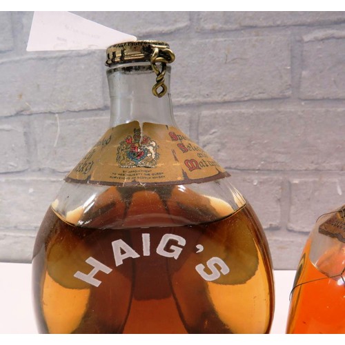 355 - TWO BOTTLES OF VINTAGE HAIGS DIMPLES SCOTCH WHISKY